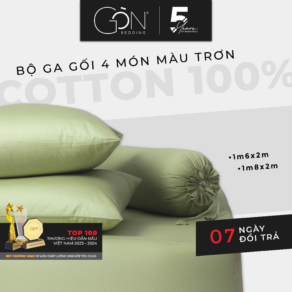 [Pastel] Bộ Ga Gối Cotton 100% Phong Cách Nhẹ Nhàng