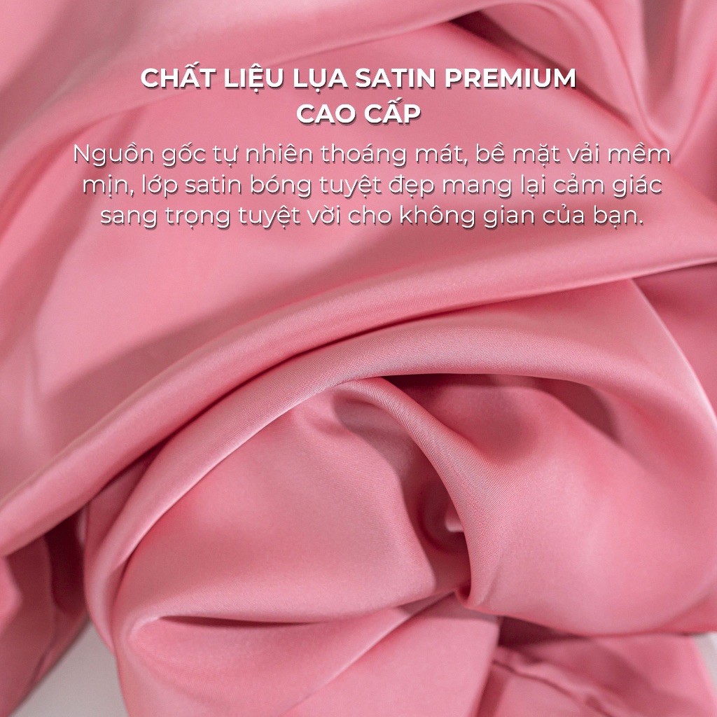 [Vibrant] Vỏ Gối Ôm Lụa Satin Premium Cao Cấp Phong Cách Nổi Bật 37x105 cm