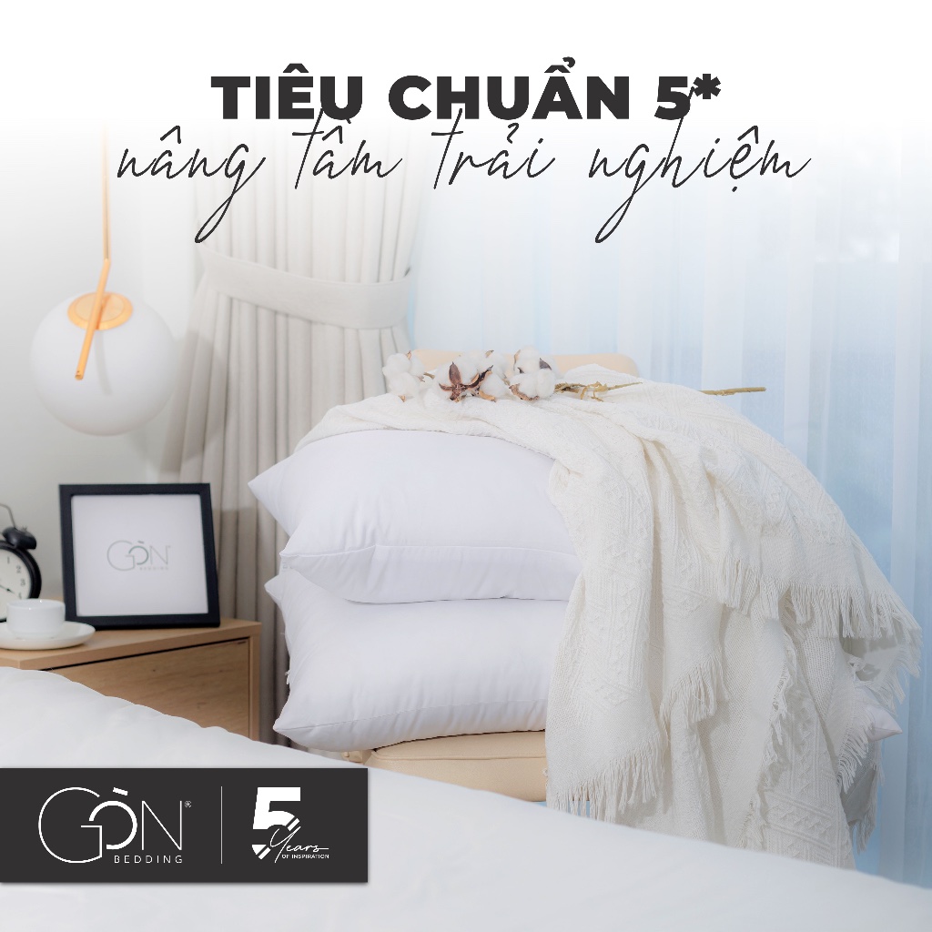 Ruột Gối Nằm Gòn Lông Vũ Kích Thước 50x70 cm