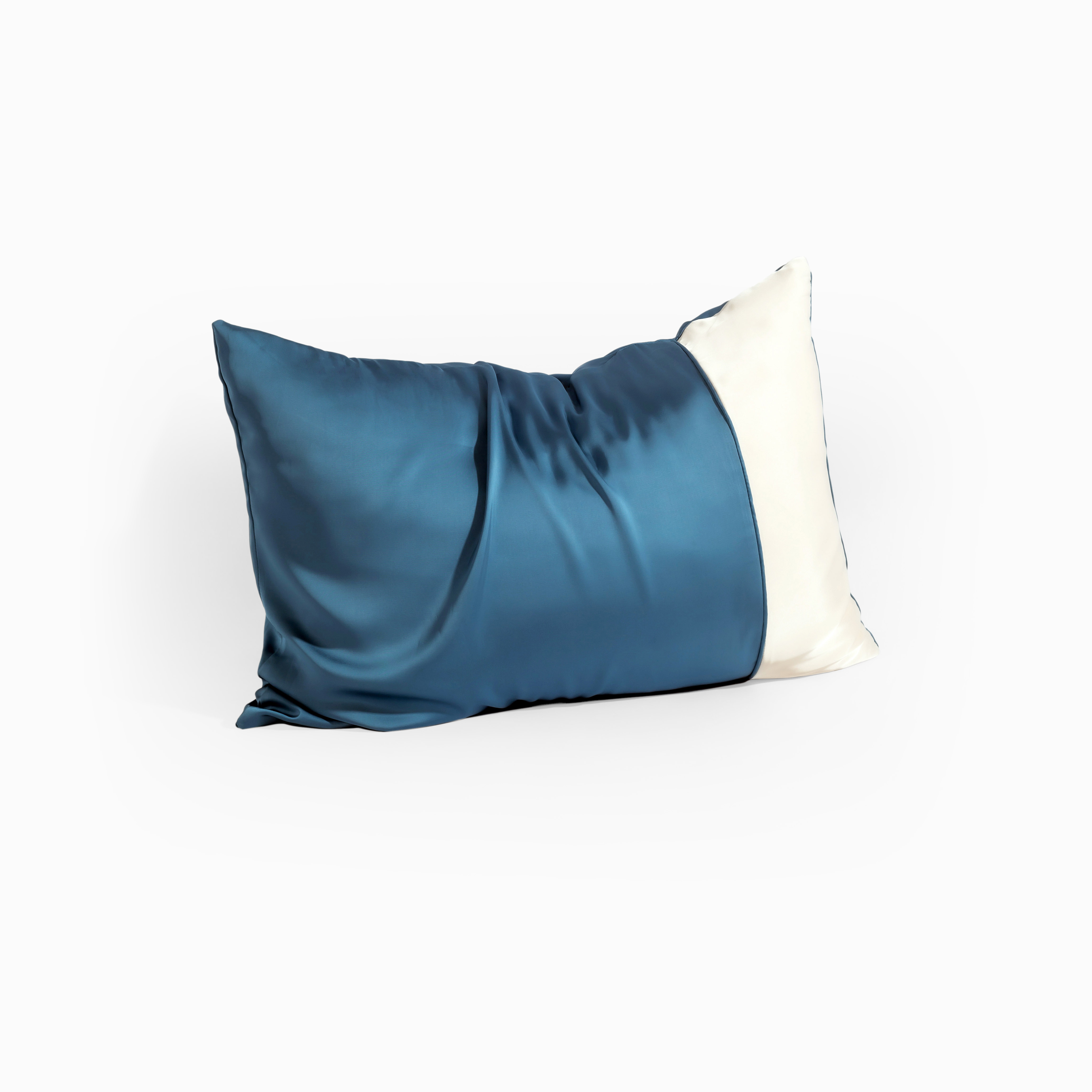 [Luxury] Vỏ Gối Nằm Lụa Satin Premium Cao Cấp Phối 2 Màu Trơn Phong Cách Sang Trọng 50x70 cm