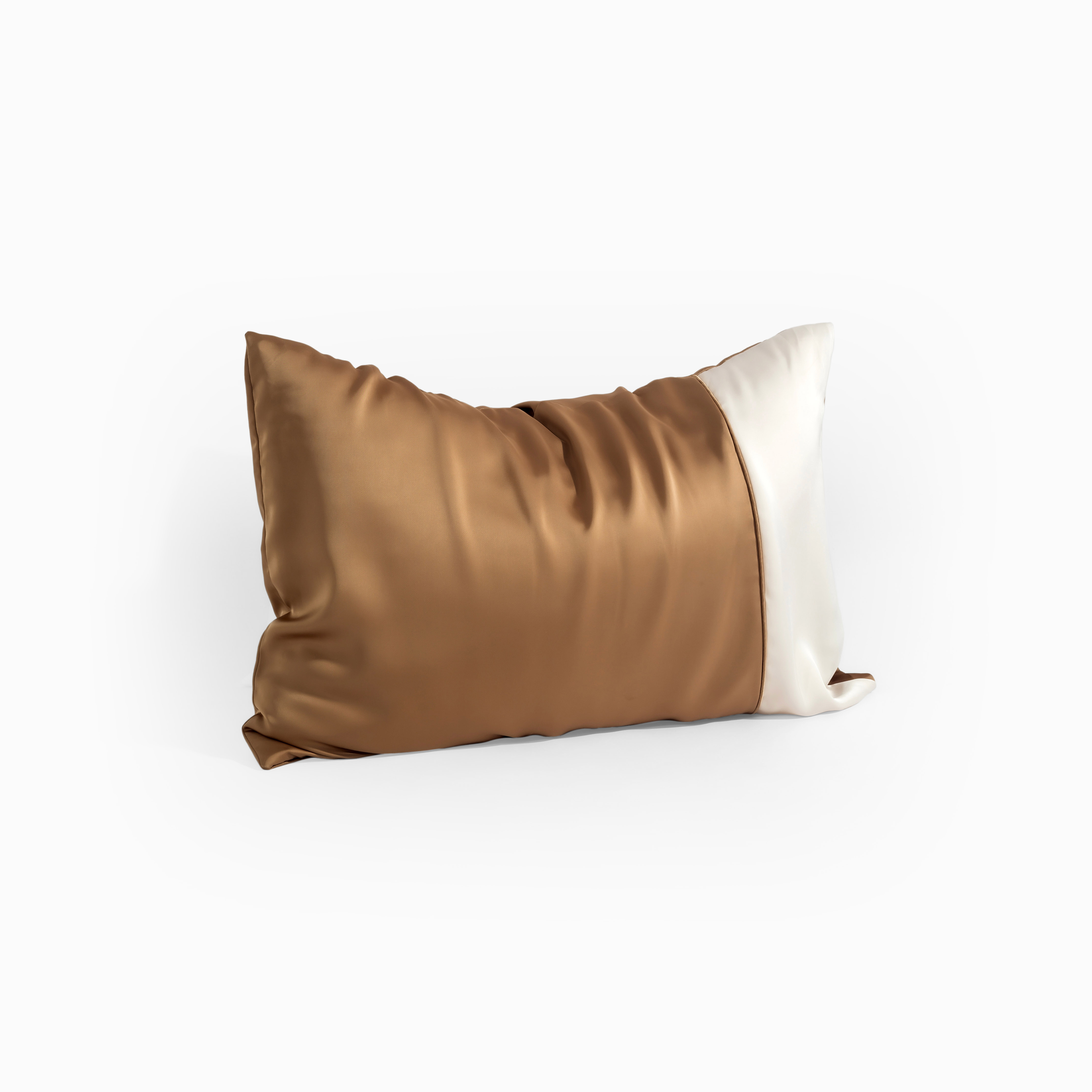 [Luxury] Vỏ Gối Nằm Lụa Satin Premium Cao Cấp Phối 2 Màu Trơn Phong Cách Sang Trọng 50x70 cm