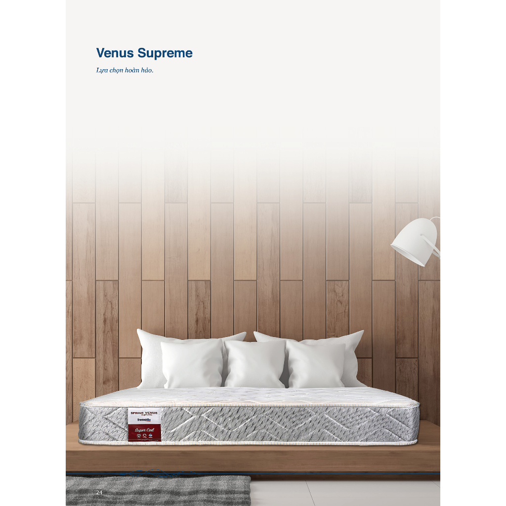 [Hàng chính hãng] Nệm Lò Xo Dunlopillo Venus Supreme cao 23 cm 1mx2m | 1m2x2m | 1m4x2m| 1m6x2m | 1m8x2m | 2mx2m | 2m2x2m