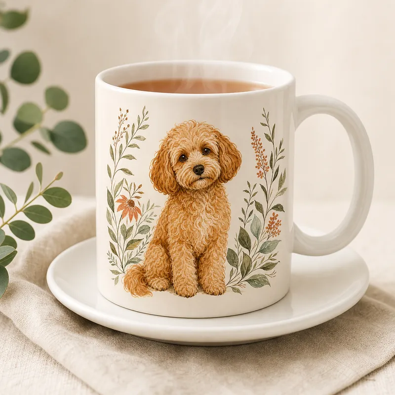 Cavoodle Portrait Ceramic Mug