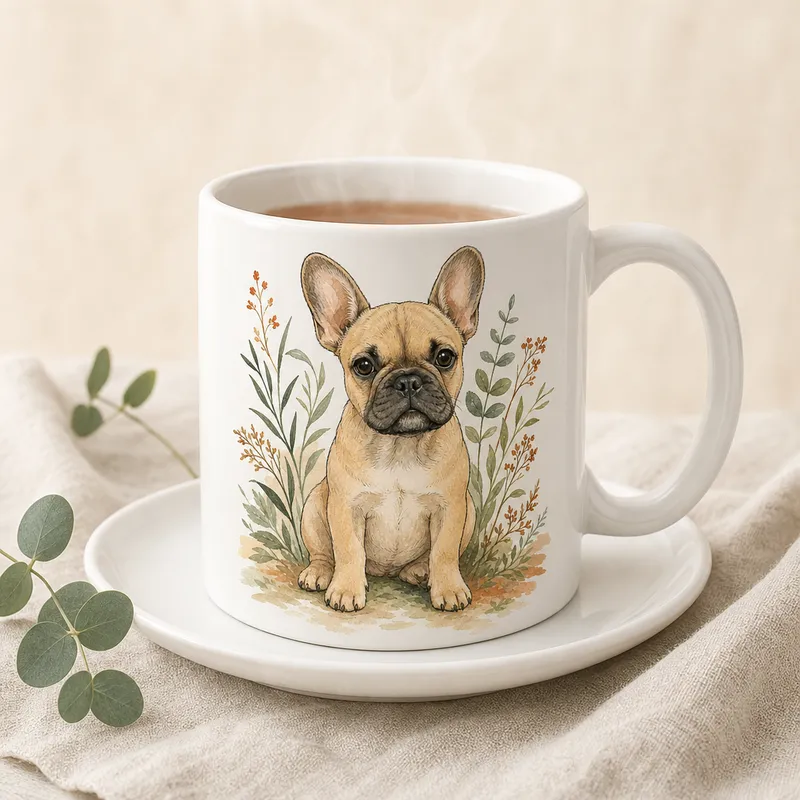 French Bulldog Portrait Ceramic Mug