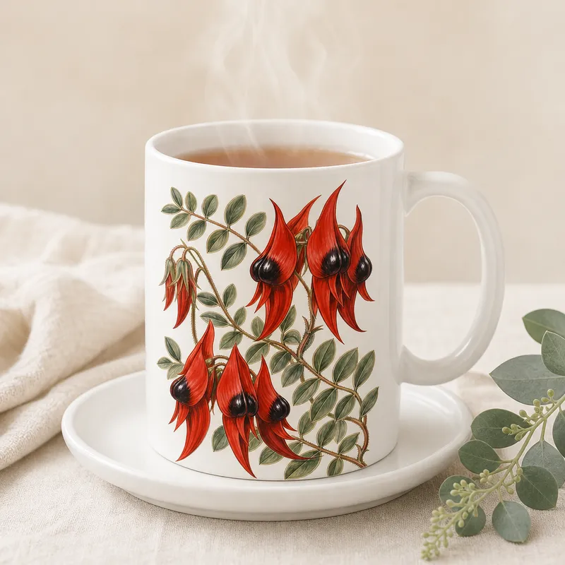 Sturt's Desert Pea Ceramic Mug