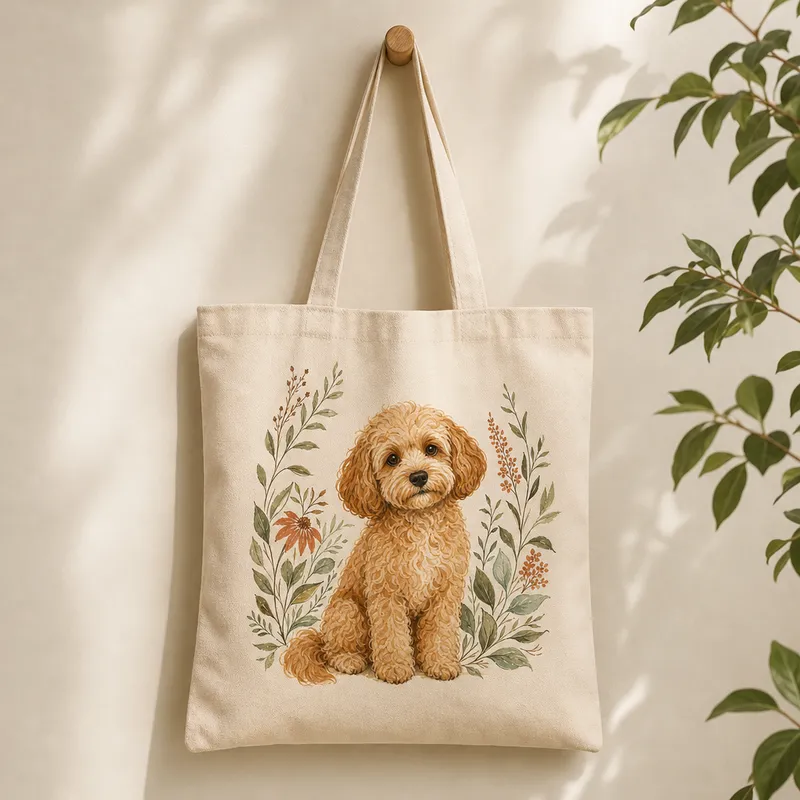 Cavoodle Portrait Tote Bag