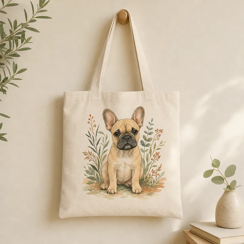 French Bulldog Portrait Tote Bag