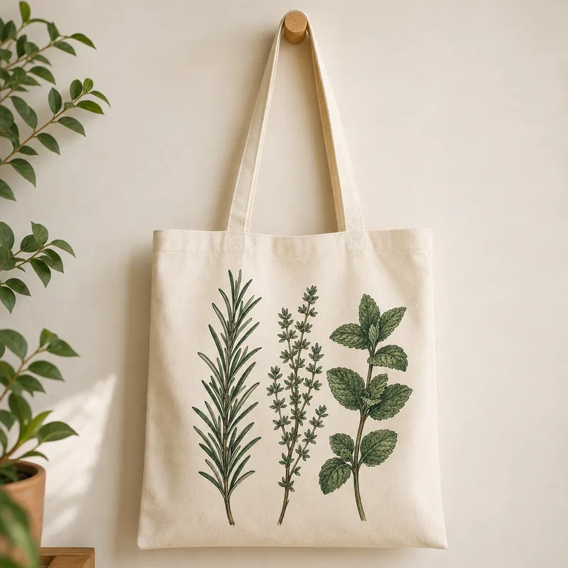 Kitchen Herbs Trio Tote Bag