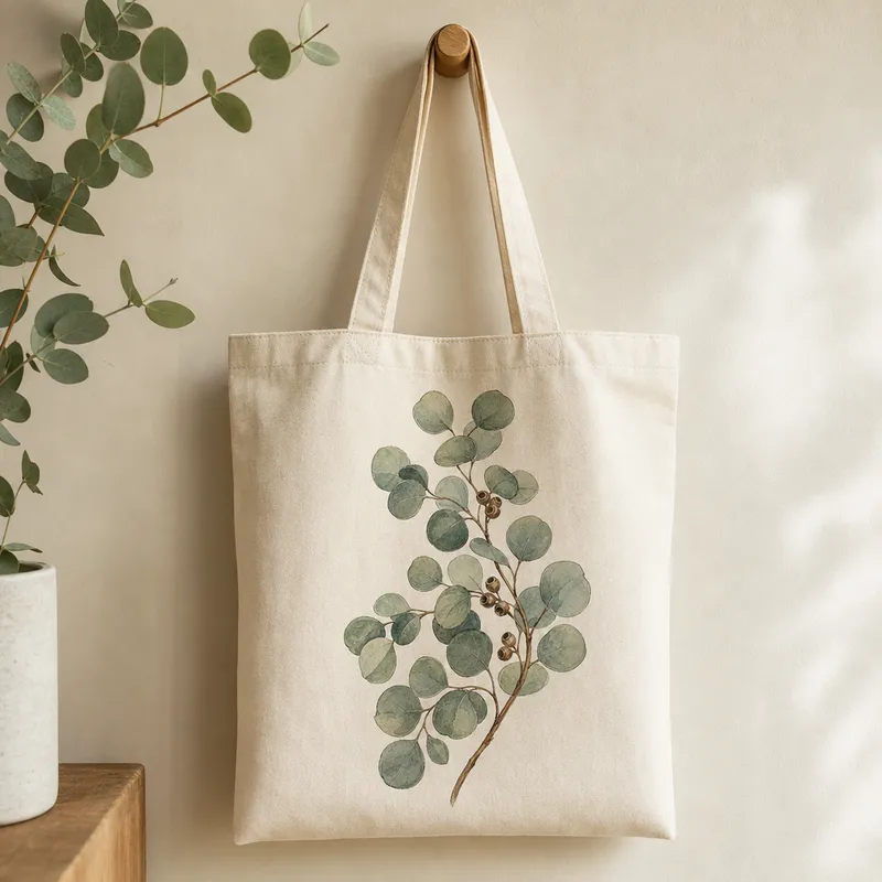 Silver Dollar Eucalyptus Tote Bag